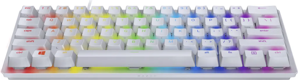 Clavier Gaming Mécanique Razer Huntsman Mini Format 60% Blanc QWERTY - 2