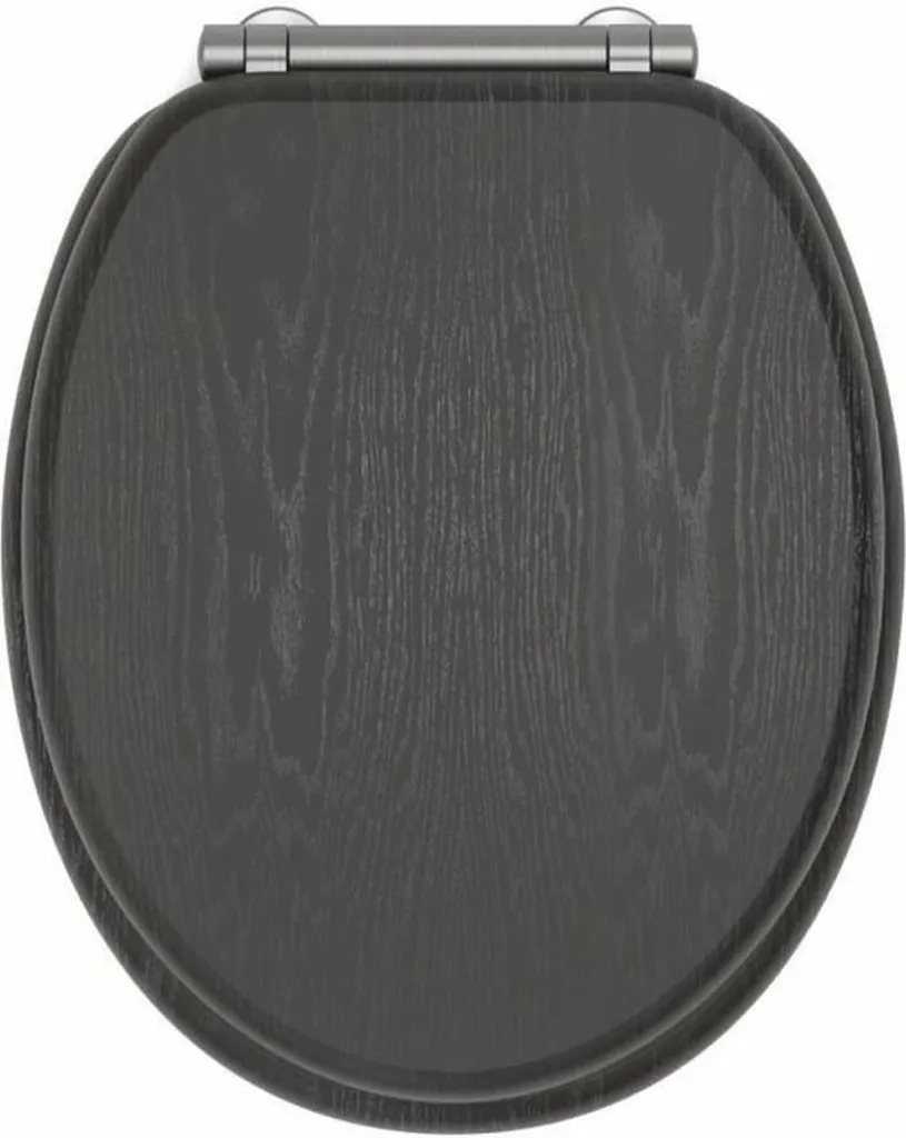 Siège de toilette thermoplastique Gelco gris foncé noir ultra résistant
