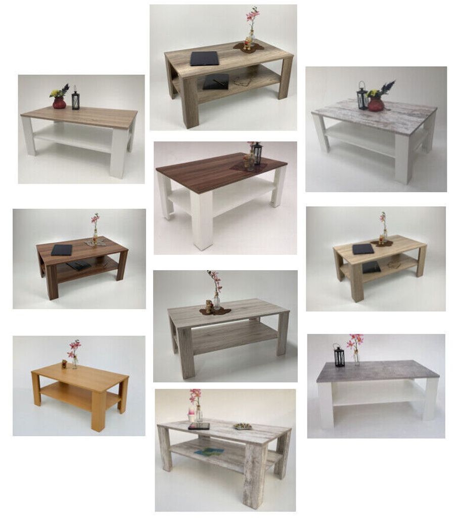 Möbel SD Couchtisch Bea Nussbaum Optik 100 x 57 x 43,5 cm Produktbild 5