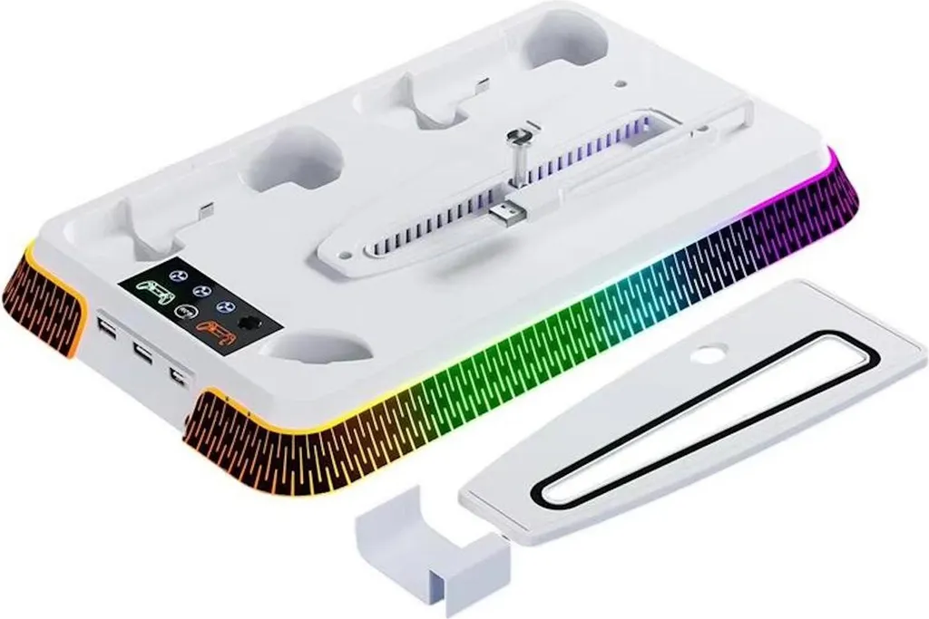 Support vertical ventilé pour console PS5 Pro et Slim multifonction - 5