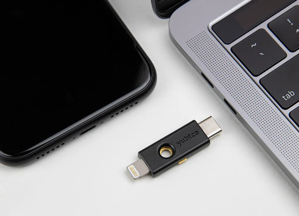 Clé de Sécurité USB-C et Lightning pour iPhone et MacBook Yubikey 5Ci Pro - 5