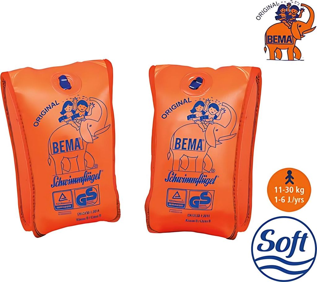 Bema Schwimmflügel Soft bis 30 kg für Kinder Produktbild 