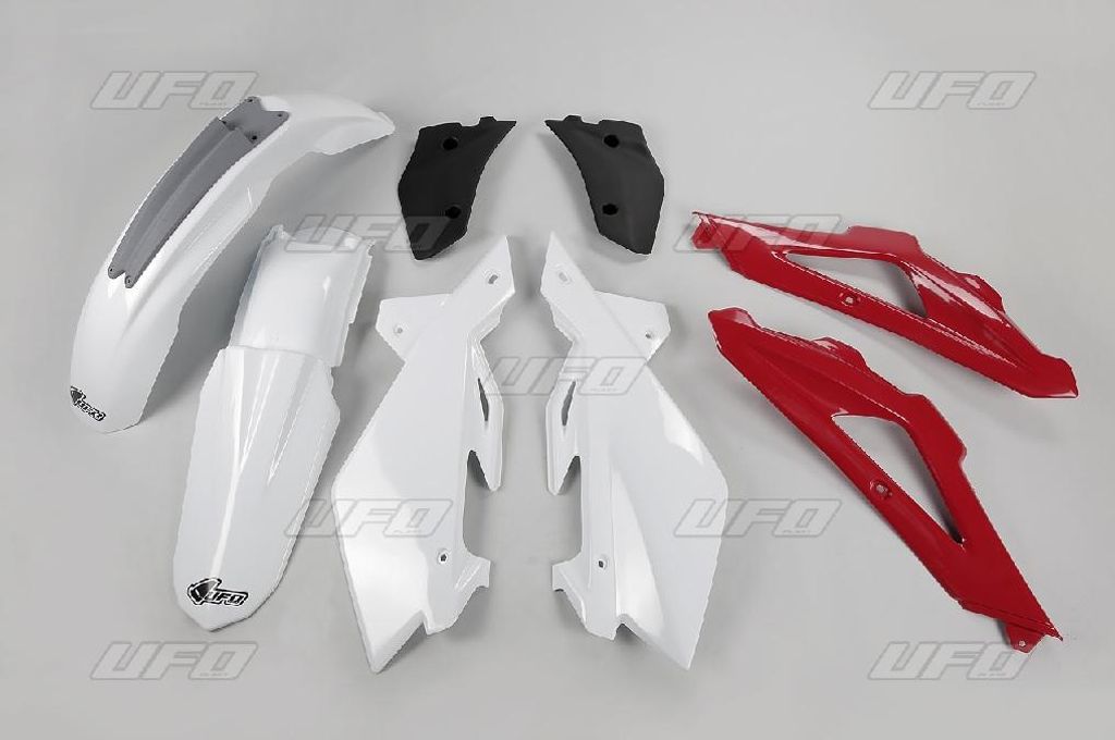 Ufo Kunststoffsatz Für Husqvarna Cr 250 2T '09-'13 Farbe Oem (Weiss/Rot/Schwarz) (Hu608E999)