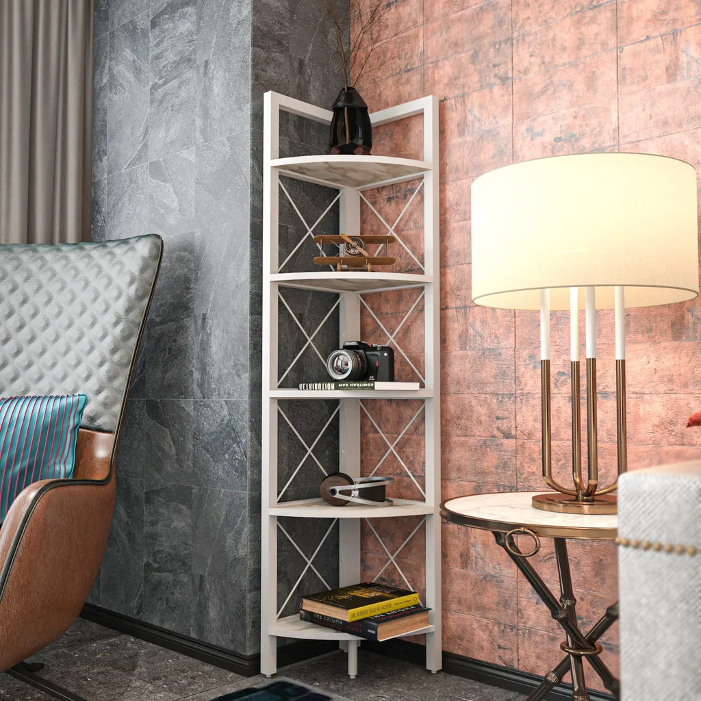 Bibliothèque Blanche Remo - Rangez vos Livres avec ce Meuble Compact