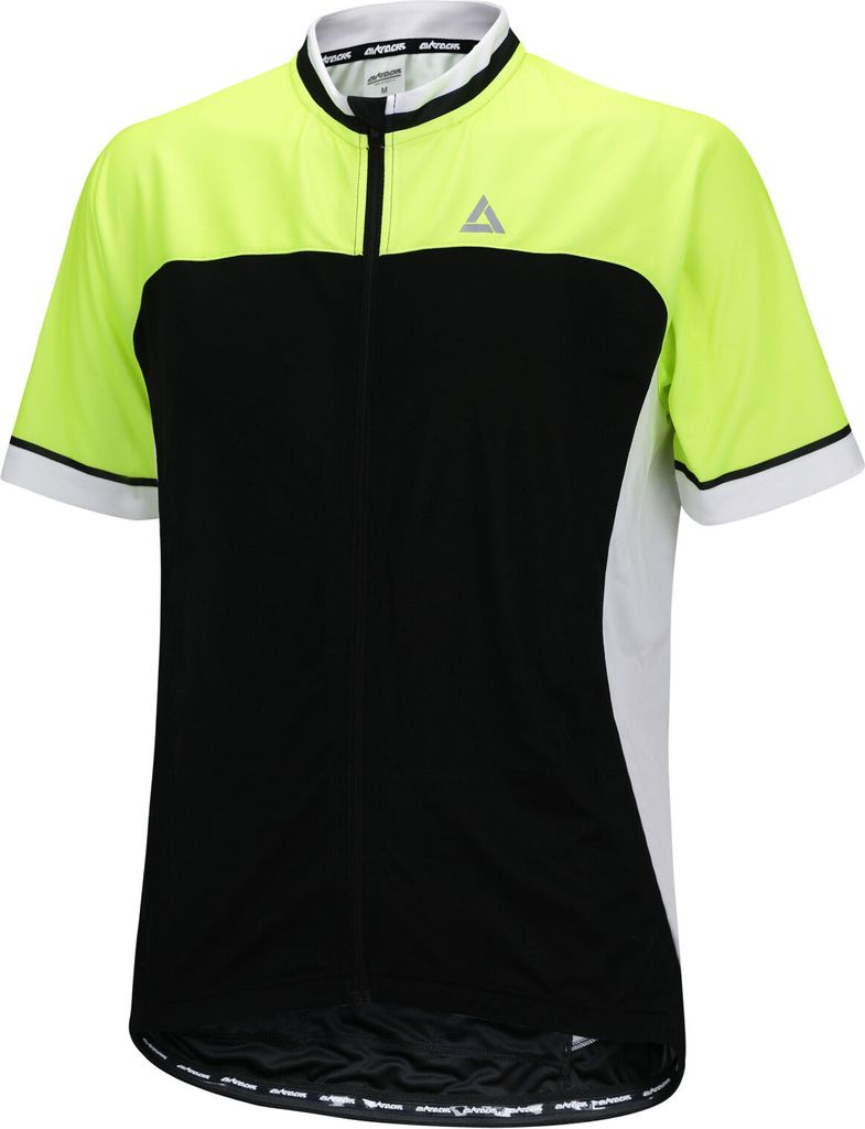 Airtracks Herren Fahrradtrikot Kurzarm Pro T II / Schwarz-Neon-XXL / atmungsaktives Radtrikot - Jersey mit Quick Dry & Anti-UV