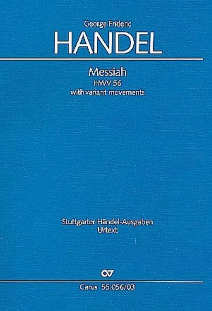 Messiah HWV 56 Klavierauszug de Handel avec versions variantes