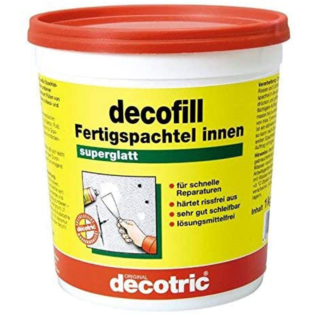 decofill Fertigspachtel Malerspachtel Gips Spachtel für Innen 1 Kg