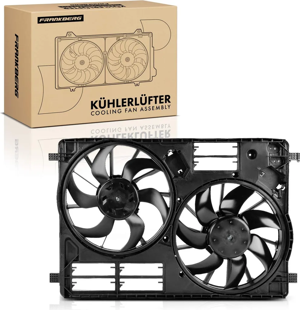 Frankberg Ventilateur de Radiateur Double pour Ford Focus 3 et C-Max 2