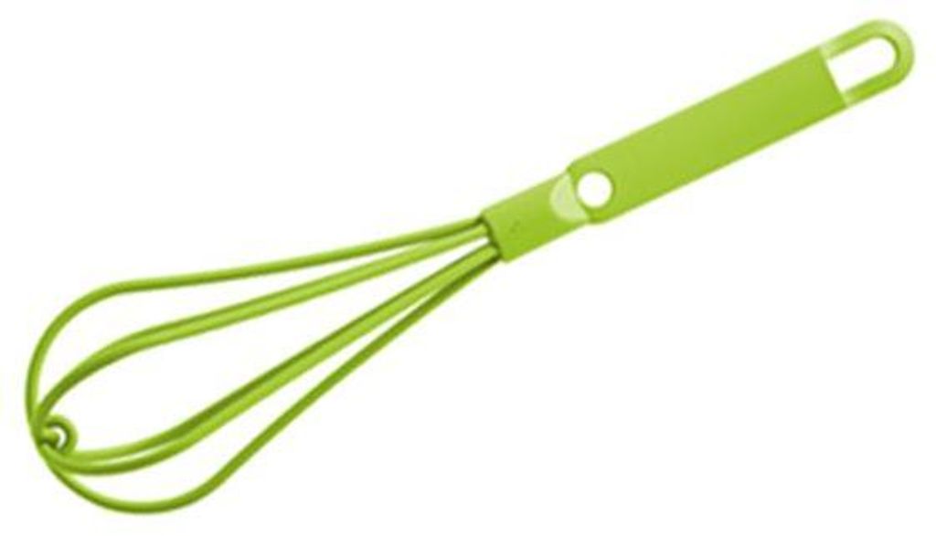 FACKELMANN 27272 Schneebesen Happy in grün/Grau, Nylon, 29.5 x 6.5 x 6.5 cm