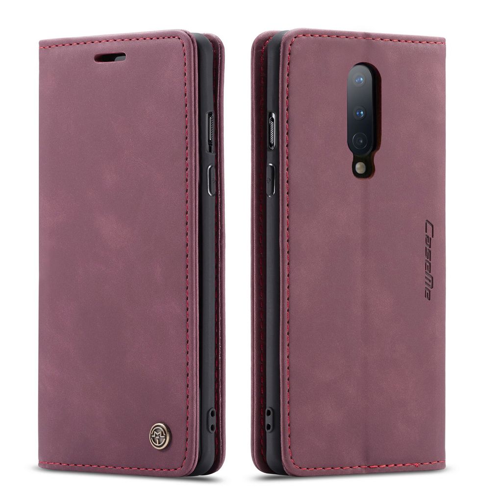 OnePlus 8 Pouzdro, RetroPolyuretanKožené Pouzdro, Kapsy na Obrázek produktu 