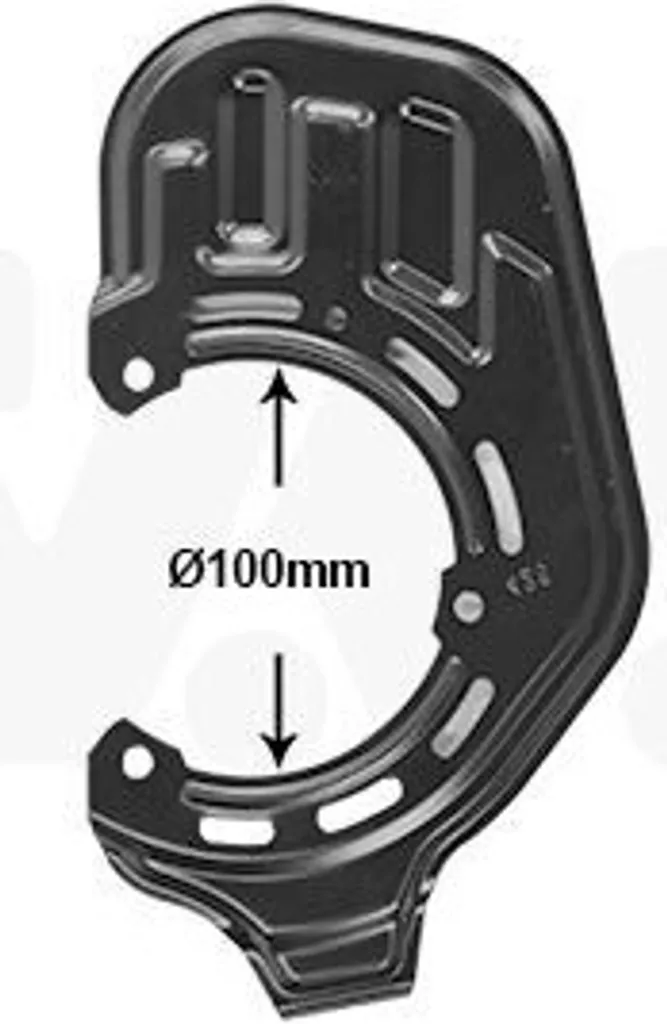 Tôle anti-éclaboussures VAN WEZEL 3781371 pour OPEL Meriva A Avant Gauche