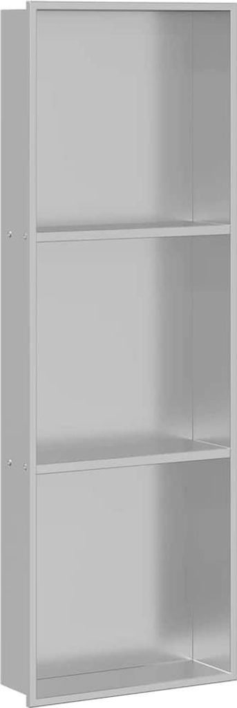 vidaXL Sprchový kút strieborný 90 x 30 x 9,5 cm nerezová Obrázok produktu 