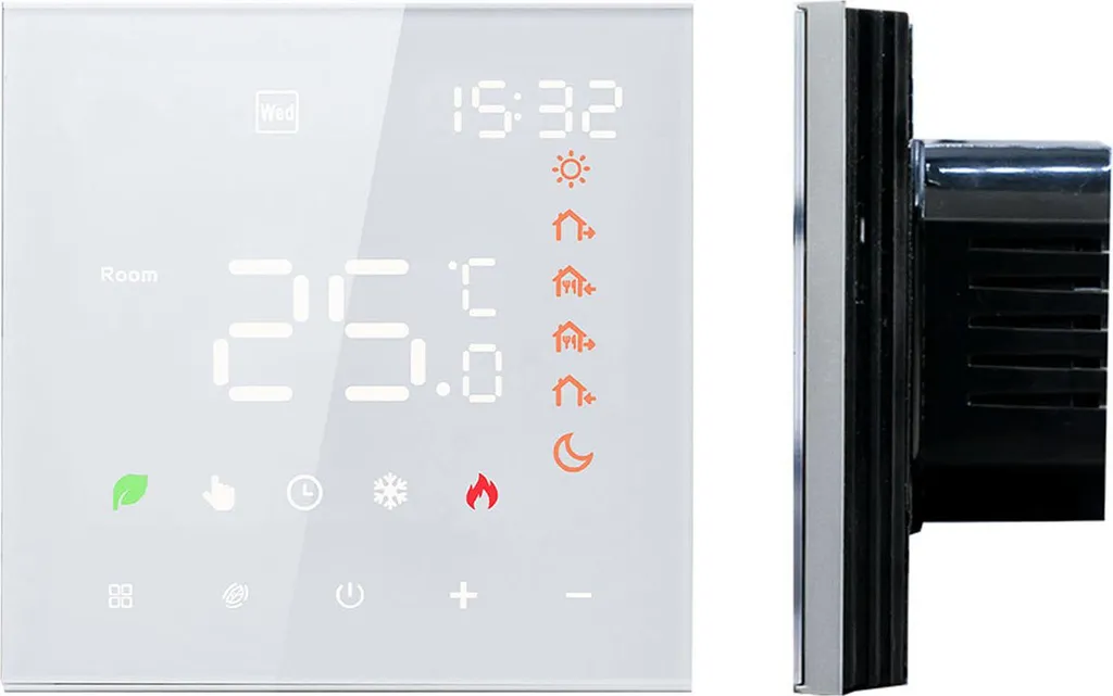 Contrôleur Thermique Mural Programmable pour Plancher Chauffant à Eau