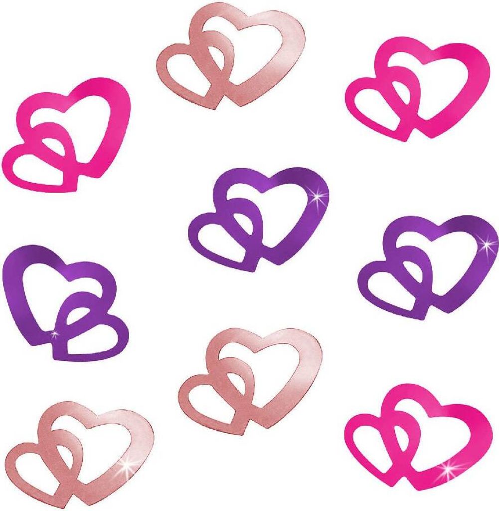 Oblique Unique Herz Konfetti Tischdeko Liebe Romantik Produktbild 