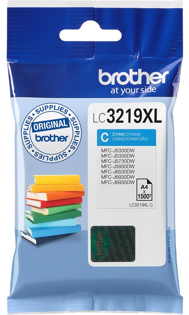 Brother LC3219XLC Tlačová kazeta 1 ks Originálna azúrová Obrázok produktu 