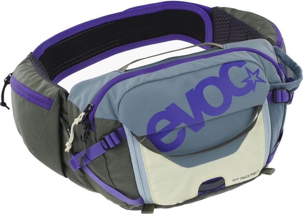 Evoc Hip Pack Pro 3 Hydration 1.5L - Gürteltasche 28 cm (steel/violet/dark olive)