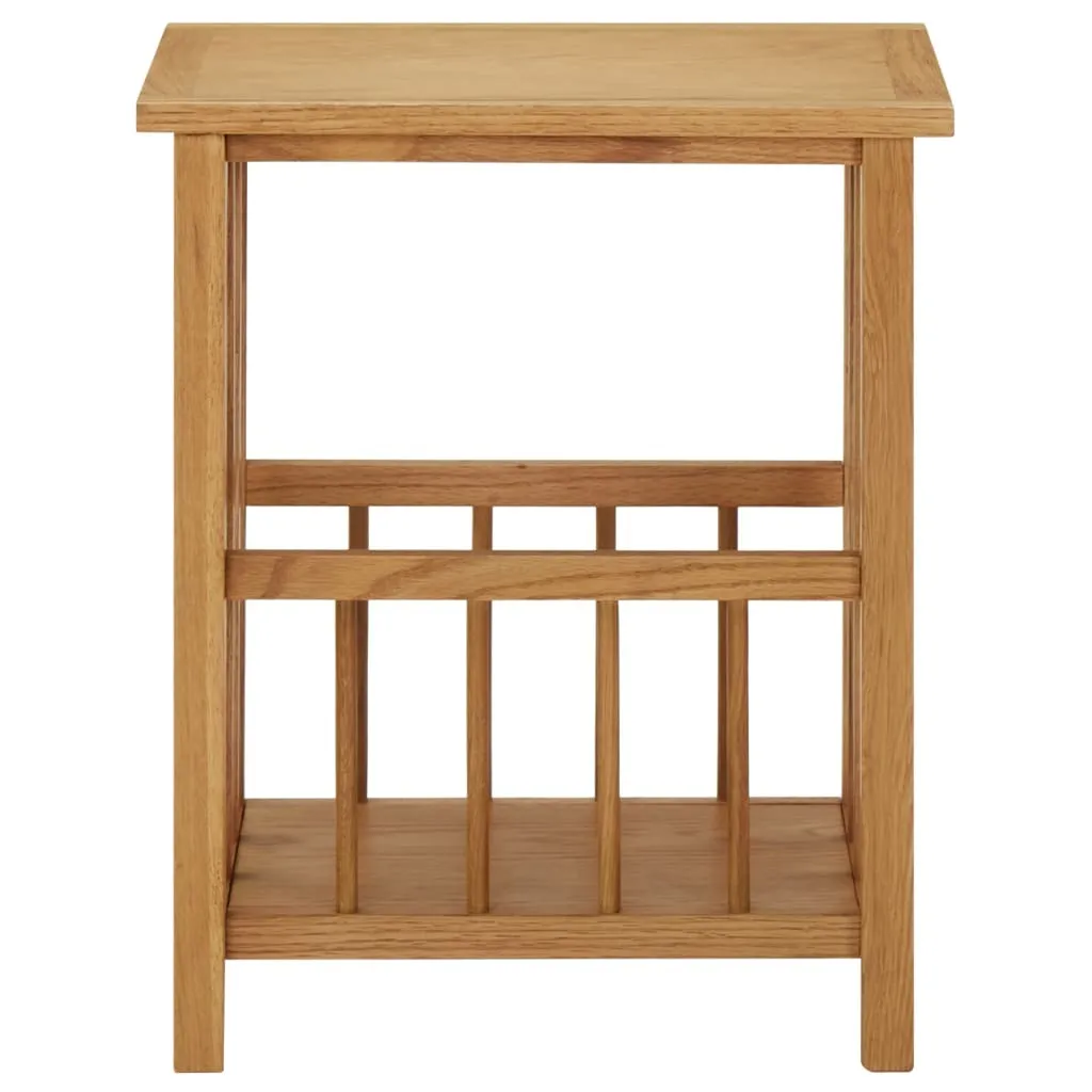 Tavolo da giornale Rovere Massiccio 45x35x55 cm - Soluzione Salvaspazio