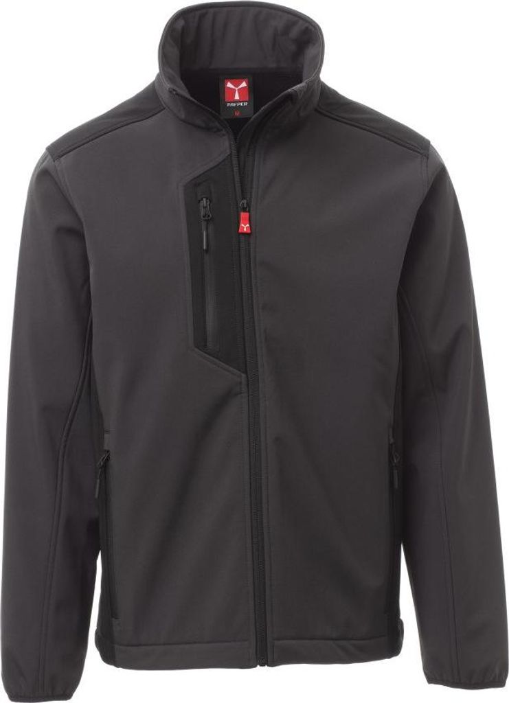 Herren Softshelljacke Zweifarbig "GALWAY" - Payper Anthrazit/Schwarz XXS
