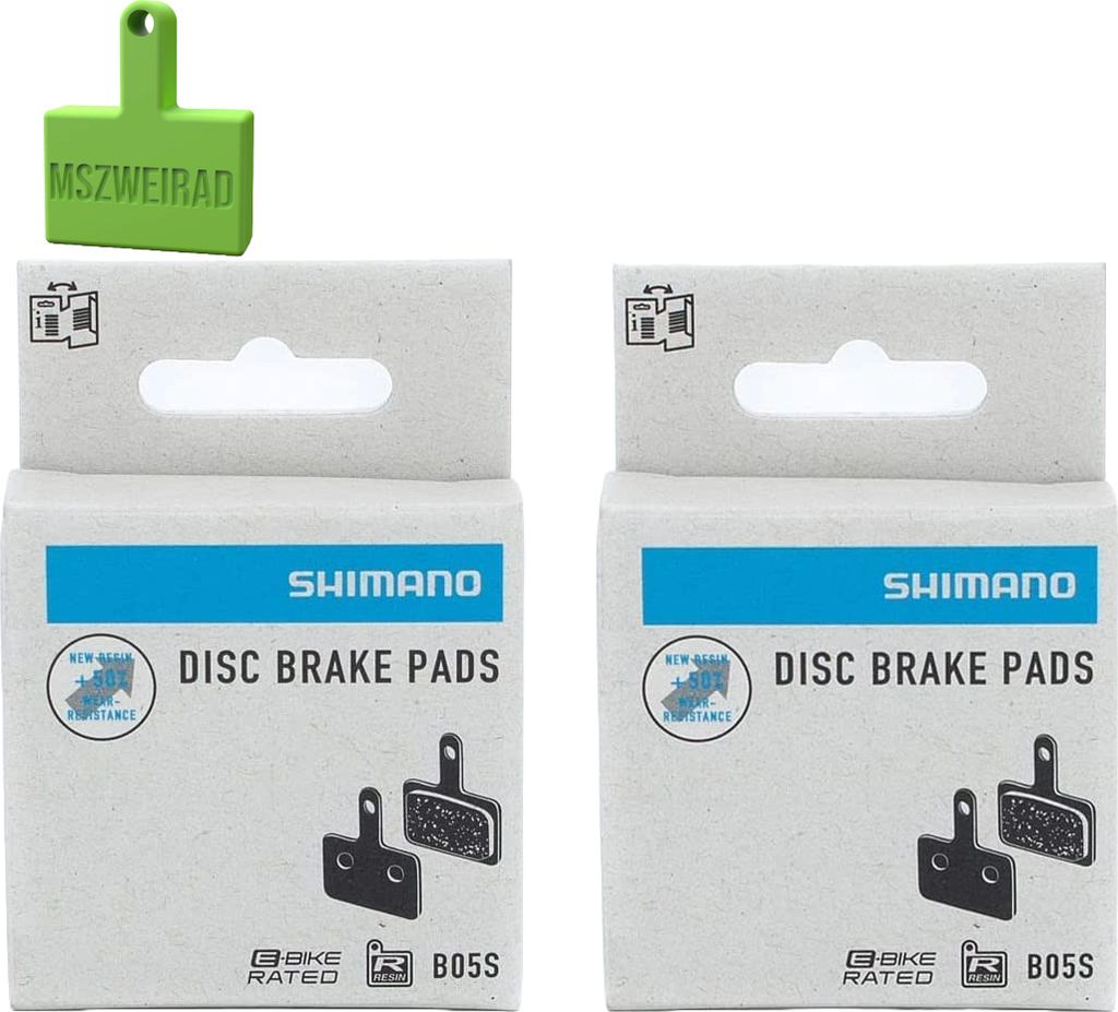 2er Set SHIMANO Scheibenbremsbeläge Blister B05S-RX inkl. Produktbild 