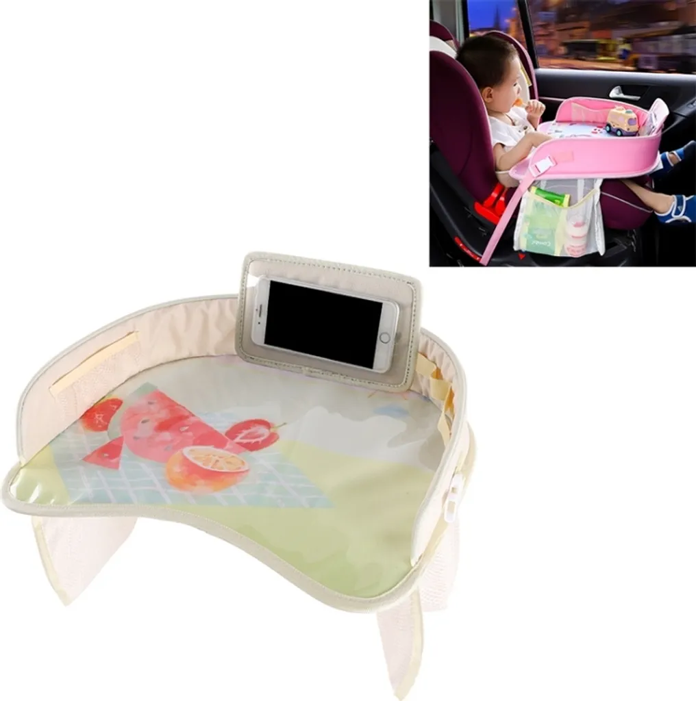 Vassoio per Seggiolino Auto Bambini Impermeabile Fantasia Frutta