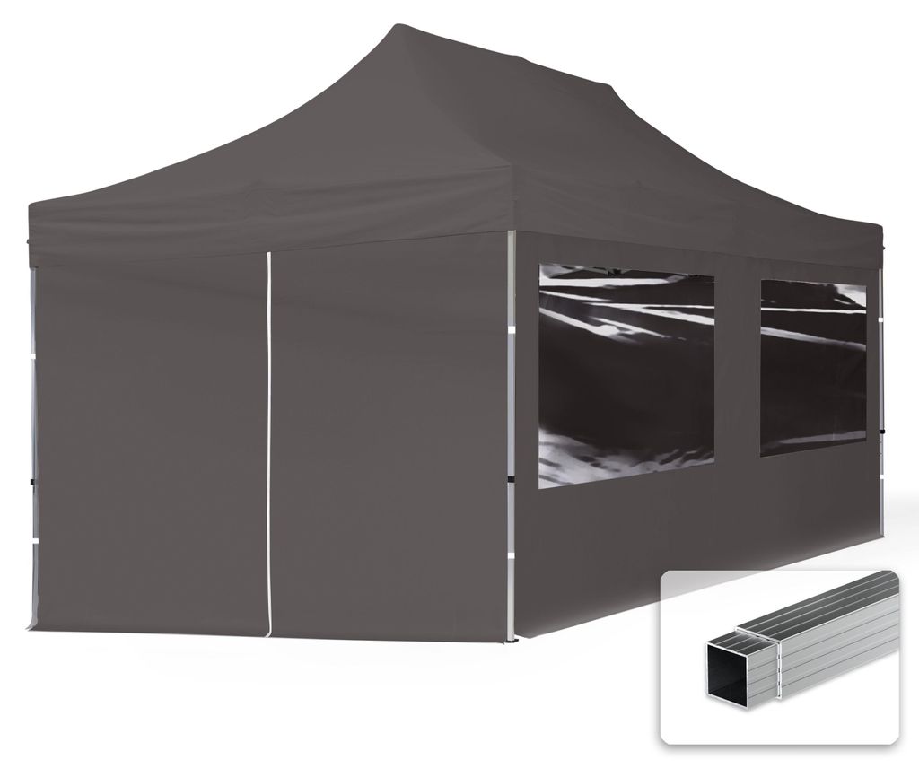 TOOLPORT 3x6m Aluminium Faltpavillon, inkl. 4 Seitenteile, Produktbild 