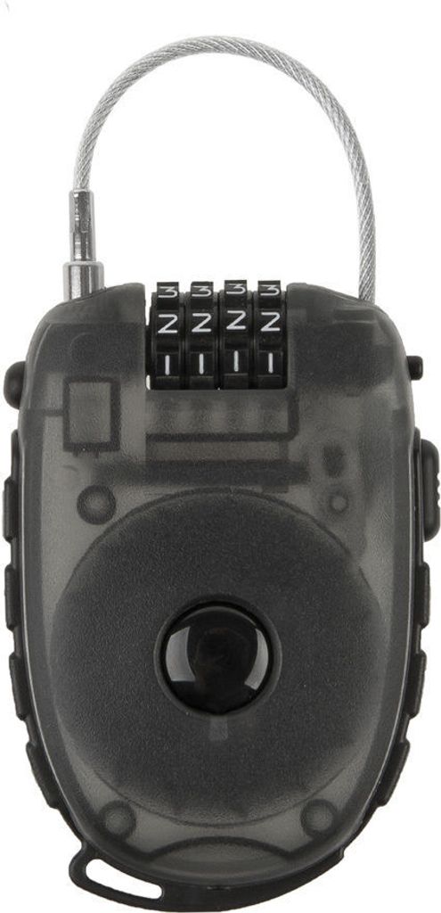 M Wave Aufrollbares Kabelschloss 88g Taschenschloss Retractable Cable Lock