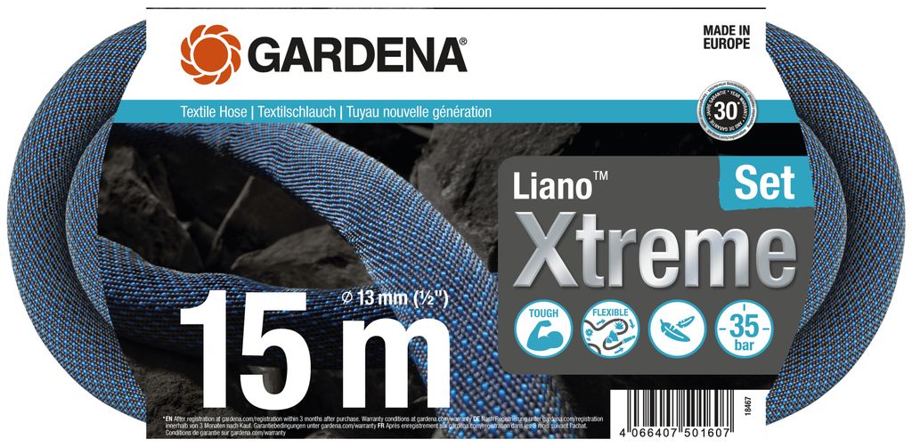 Gardena 18467-20 Gardena Textilschlauch Liano Xtreme 1/2 , Image du produit 