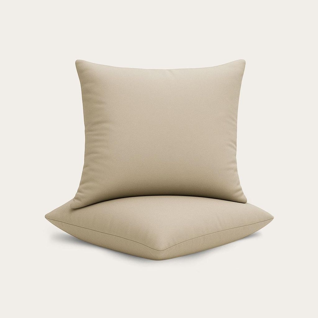 HappyBed Sierkussensloop | Taupe | Set van 2