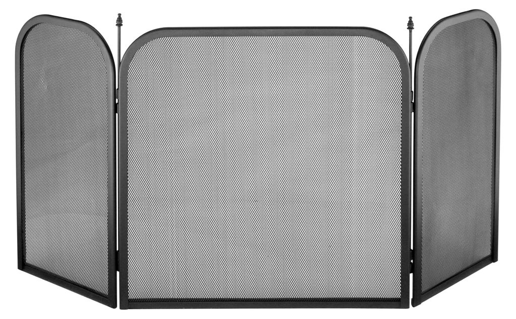 Funkenschutz für offene Kamine - 98 cm x 50 cm aus Metall