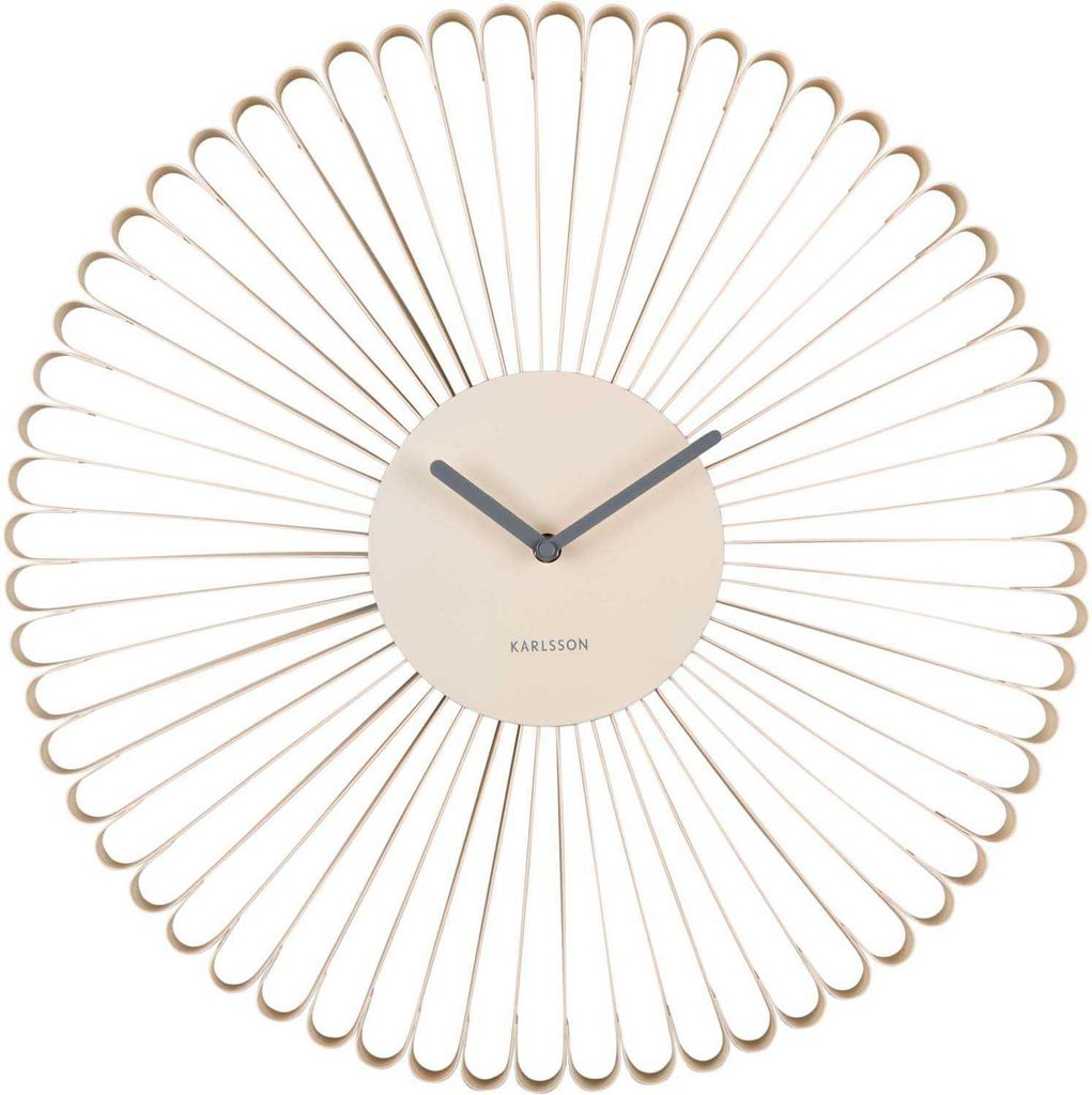 Accti 74367 Peron Orologio da parete radio controllato, Argento