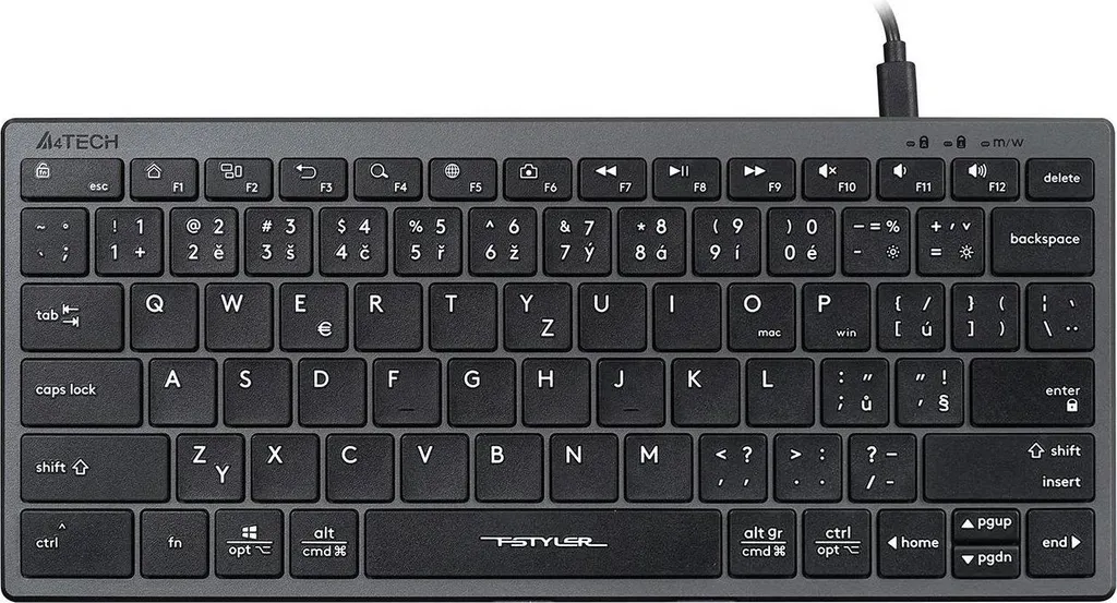Clavier ergonomique anti-fatigue A4Tech Fstyler FX51 filaire USB