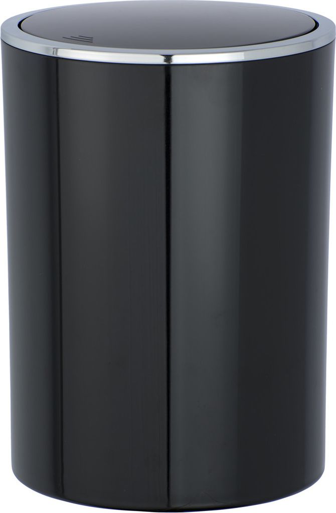 WENKO secchio per cosmetici Inca nero 5 L coperchio Immagine del prodotto 