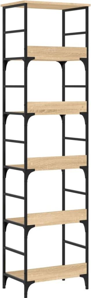 vidaXL Bücherregal Sonoma-Eiche 50 x 33 x 188,5 cm Holzwerkstoff