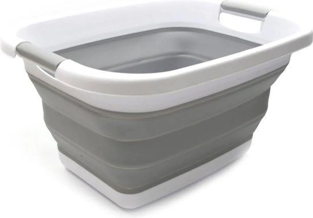Panier à linge pliable noir portable et robuste pour petits espaces