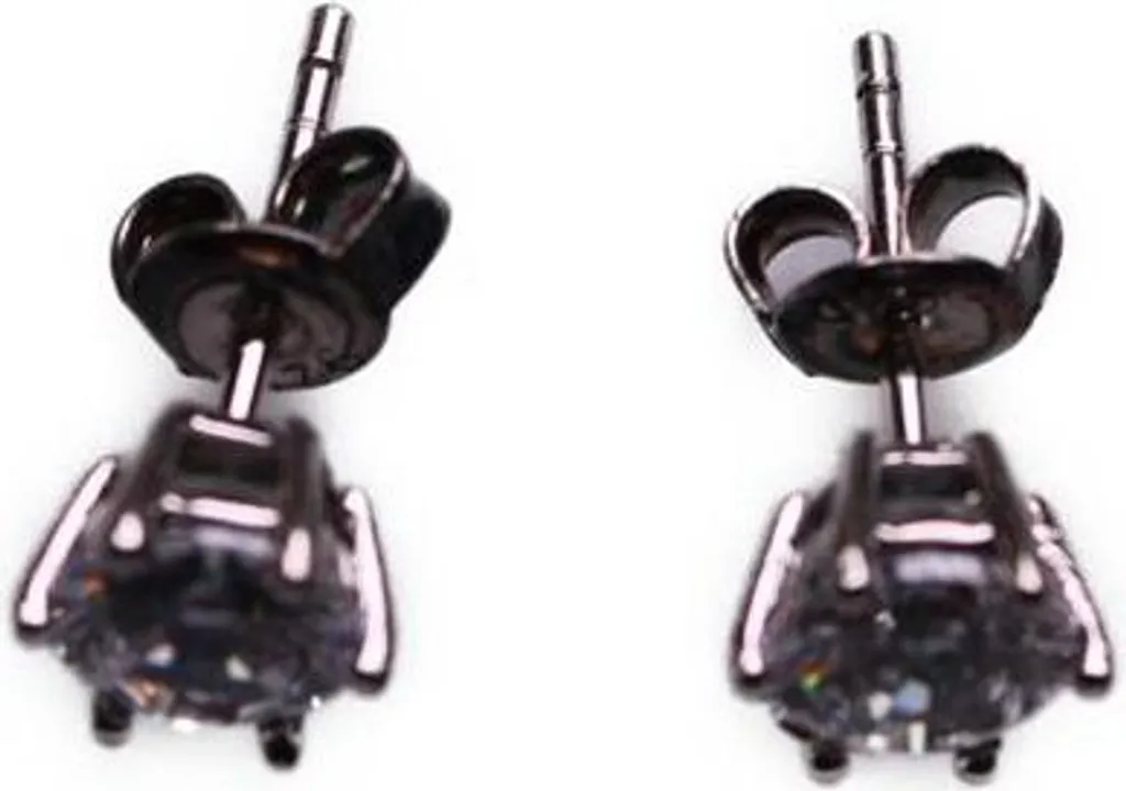 Puces d'oreilles en argent 925 serties d'une pierre précieuse d'éclat