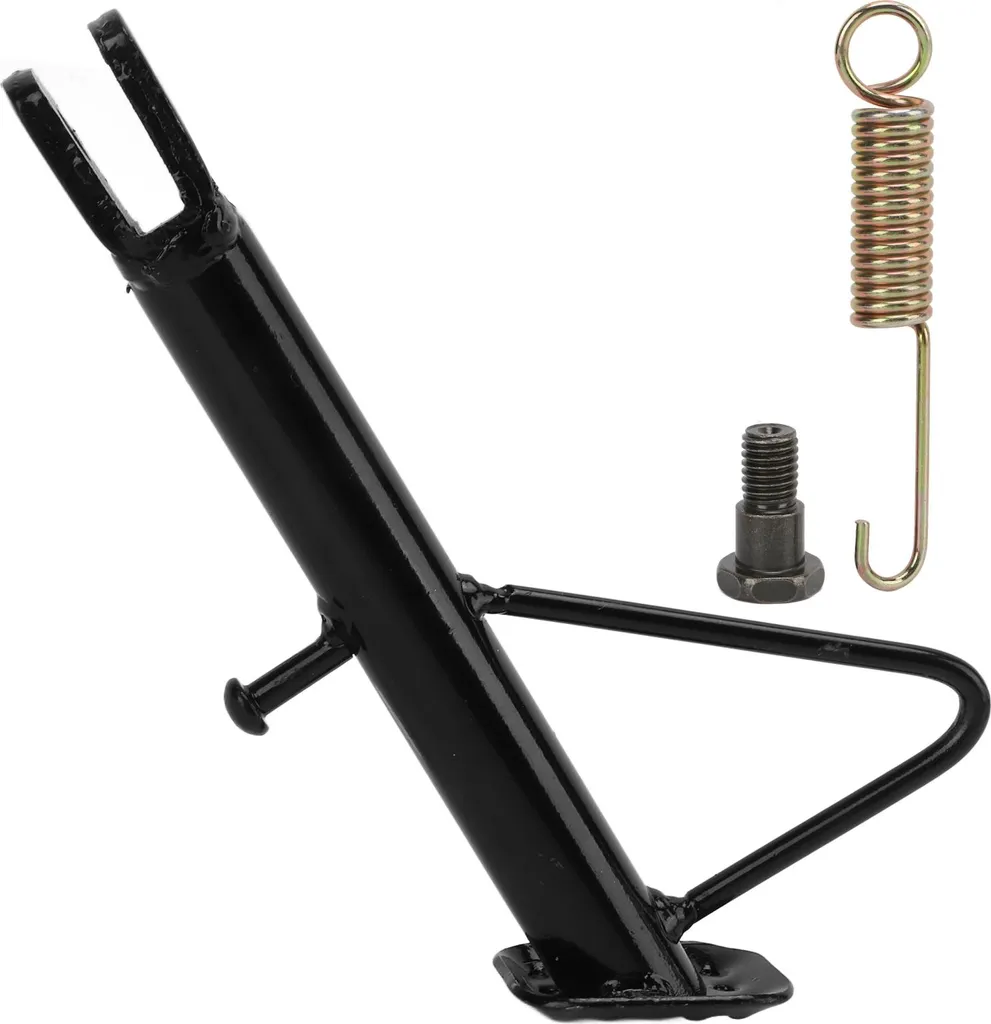 Cavalletto Moto 18cm Acciaio Inox Nero Antiscivolo per Scooter e Moto