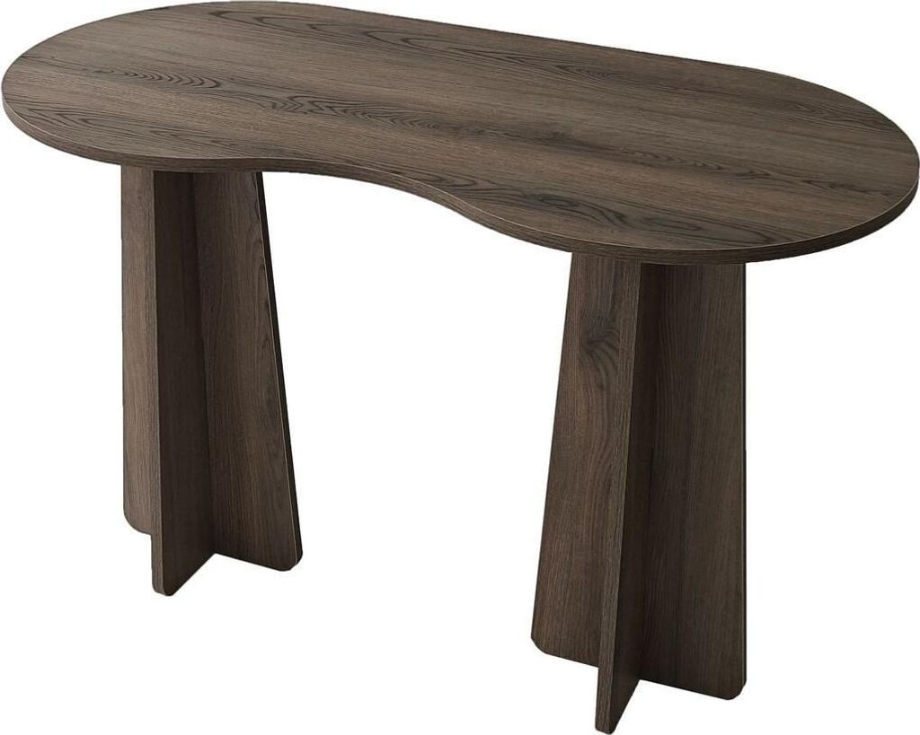 CALICOSY - Schreibtisch mit organisch geformter Tischplatte L120 cm COMO