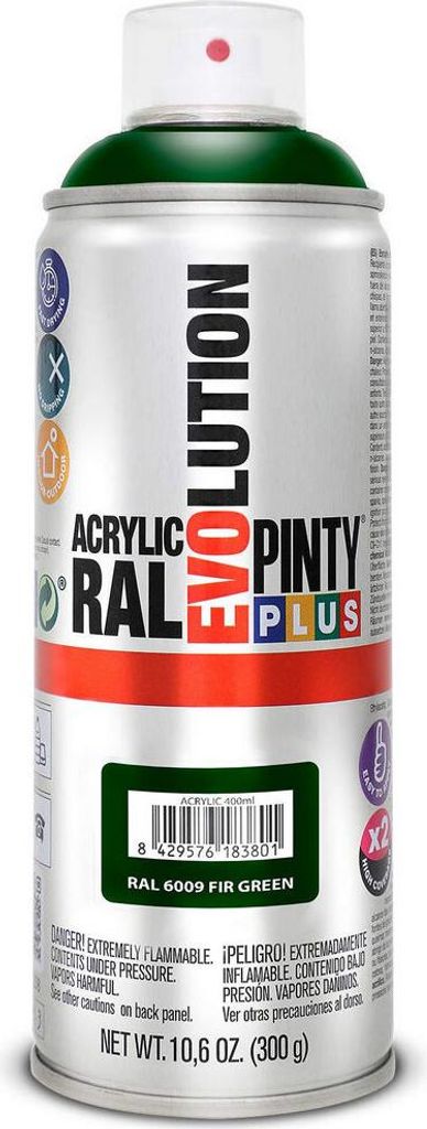 Pintyplus Evolution Aerosolfarbe 520cc RAL 6009 Tannengrün