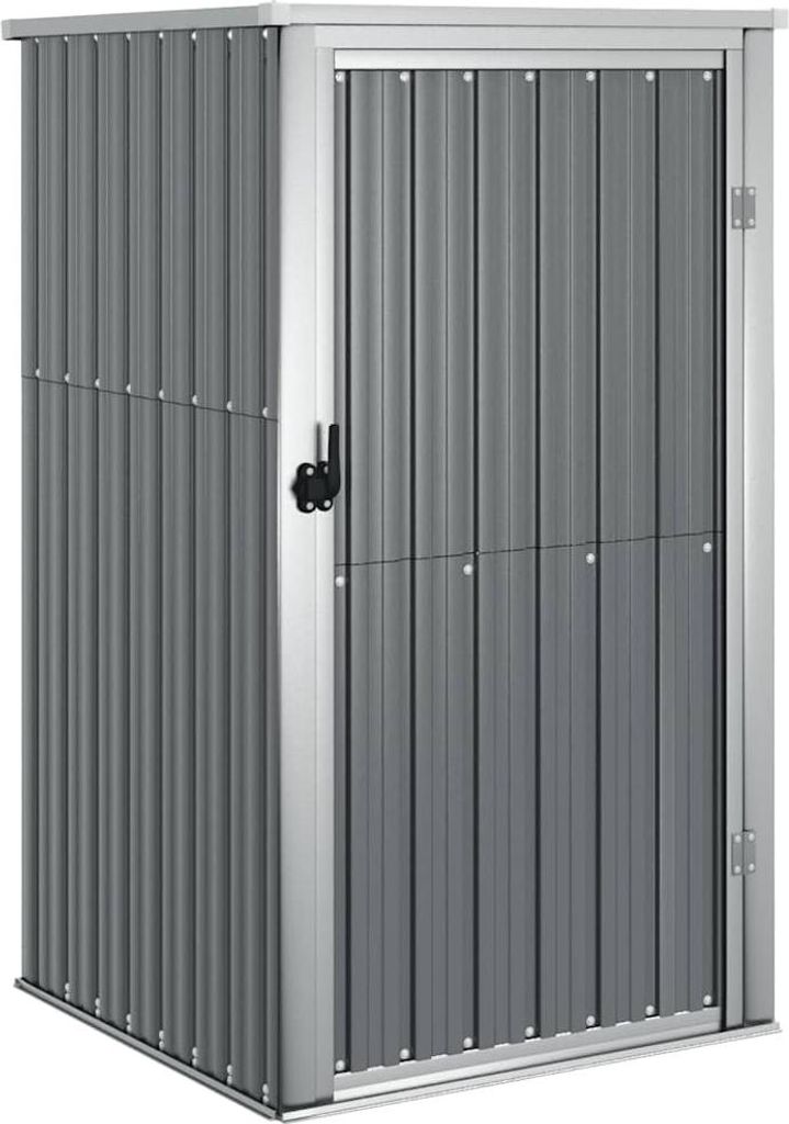vidaXL Záhradný prístrešok Grey 88x89x161 cm Pozinkovaná Obrázok produktu 