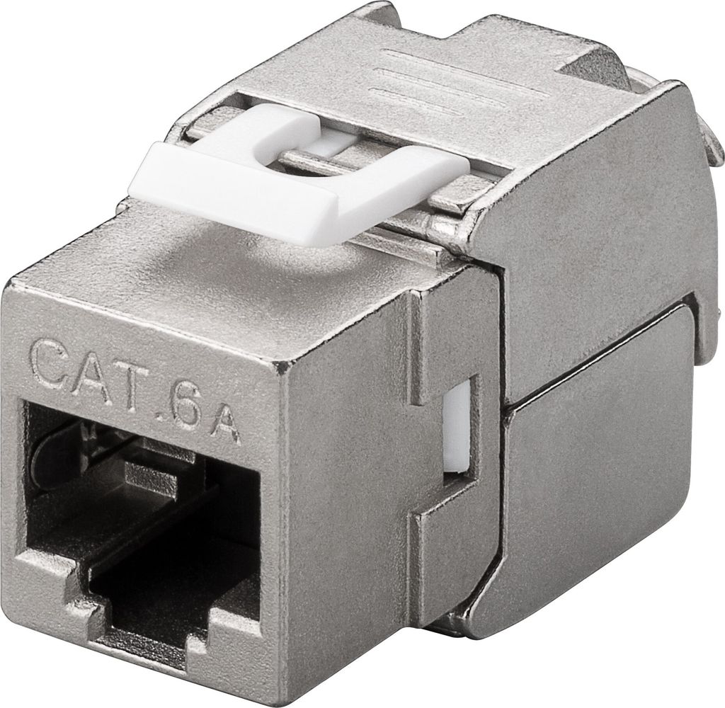 KeyStone RJ45 Jack, Cat. 6a, geschirmt, 500MHz, slim line, Good Connections