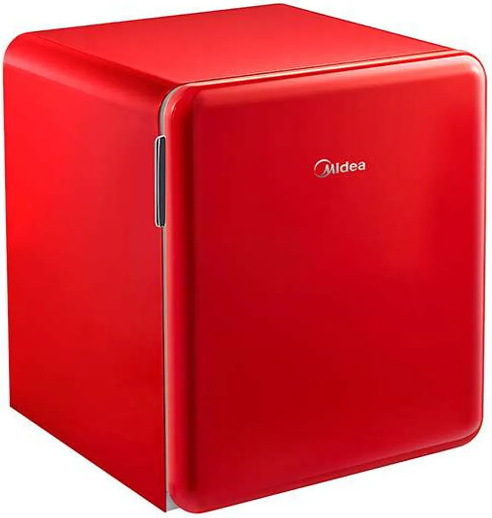 Petit Frigo d'Appoint Midea Rouge 47L Idéal pour Chambre ou Bar d'Été