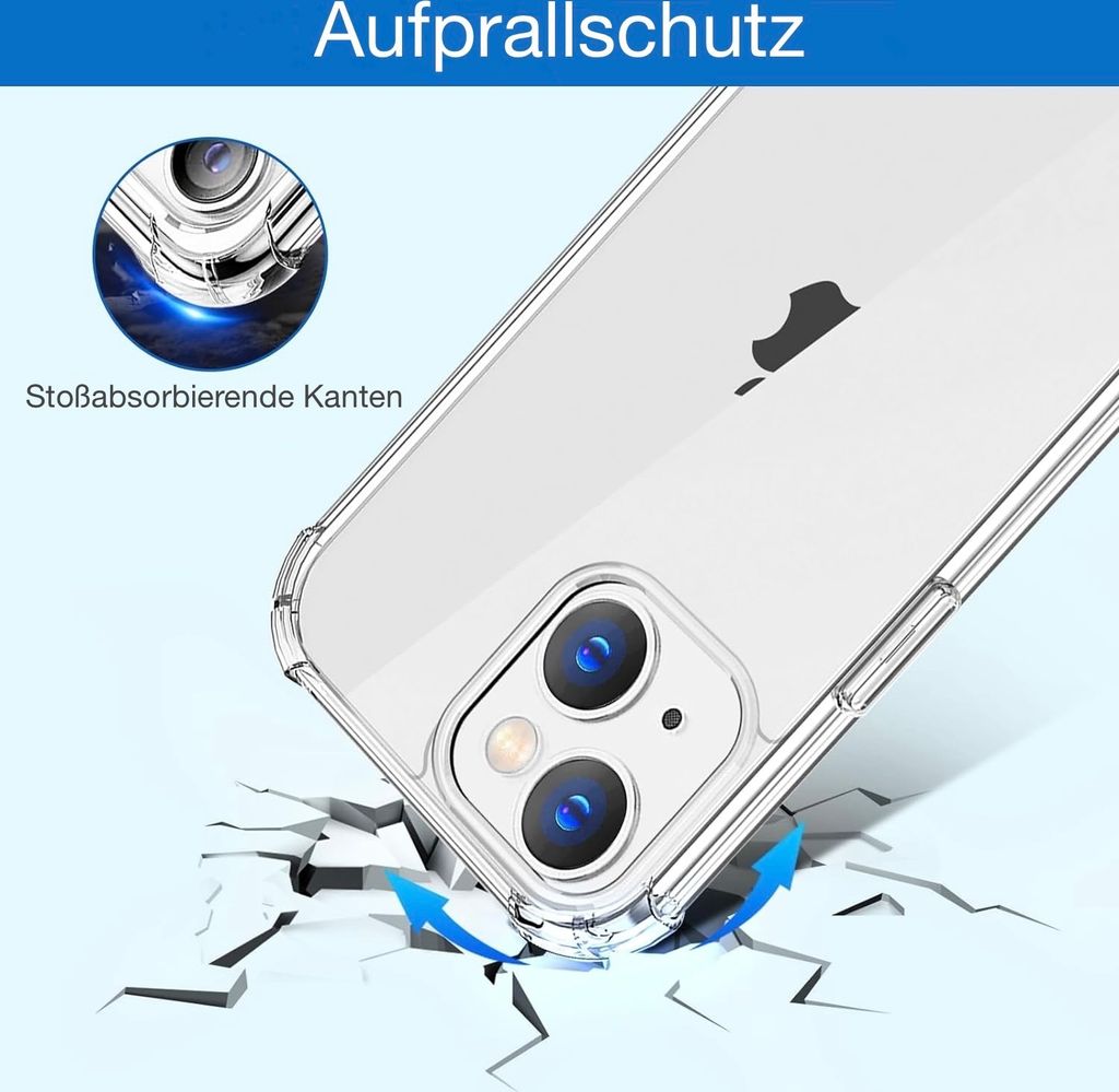 iPhone 15 Hülle AVANA Schutzhülle Klar Durchsichtig Bumper Produktbild 3