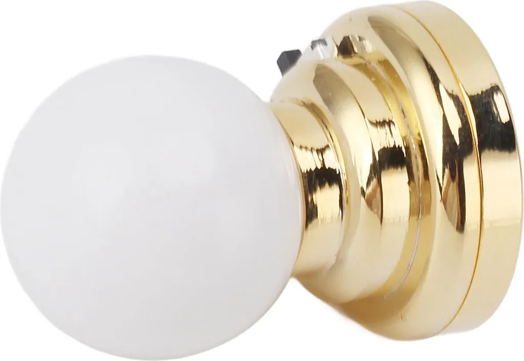 Lampada LED 1:12 per Casa delle Bambole | Plafoniera Metallo Rotonda