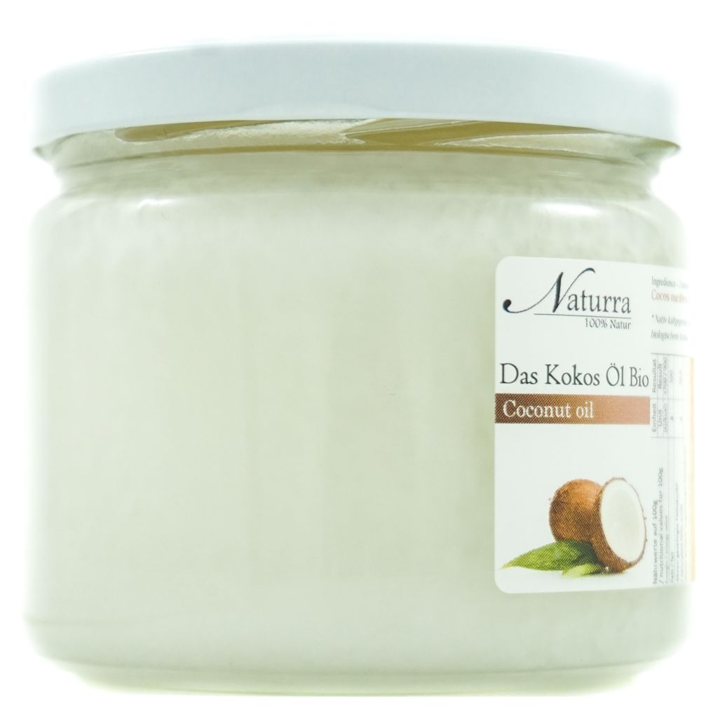 Kokosöl Bio 250g kaltgepresst unraffiniert nativ – premium Rohware im Aktionsglas – Haut- & Haarpflege, Massage, DIY Naturkosmetik von Naturra
