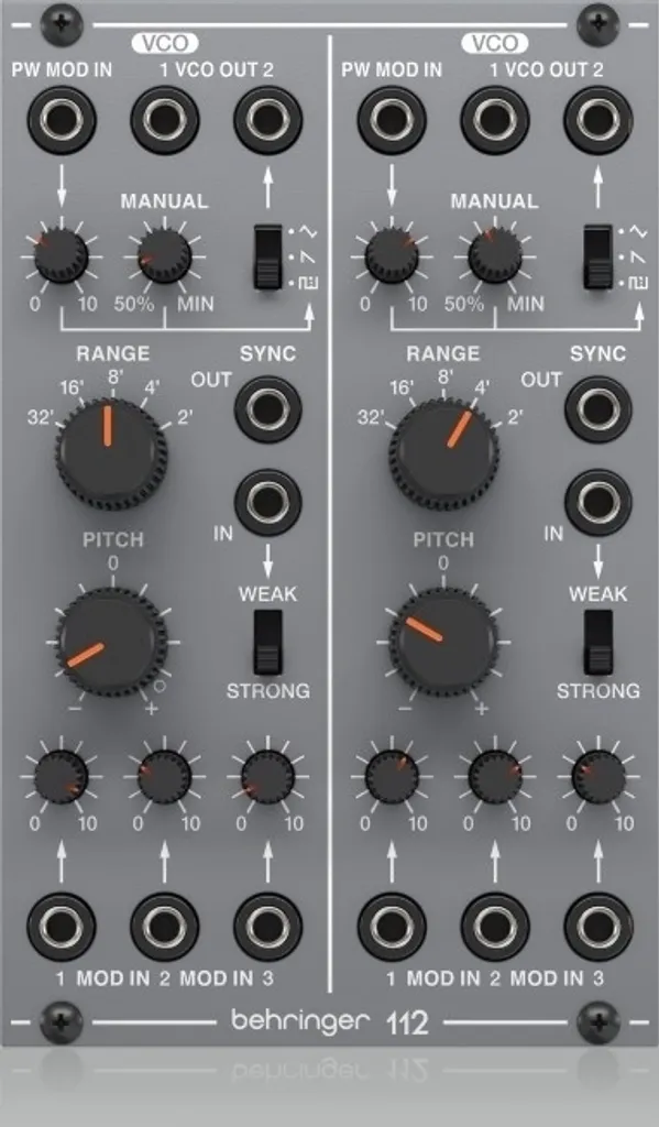 Behringer 112 Dual VCO avec Ondes Triangle et PWM pour Synthé 100