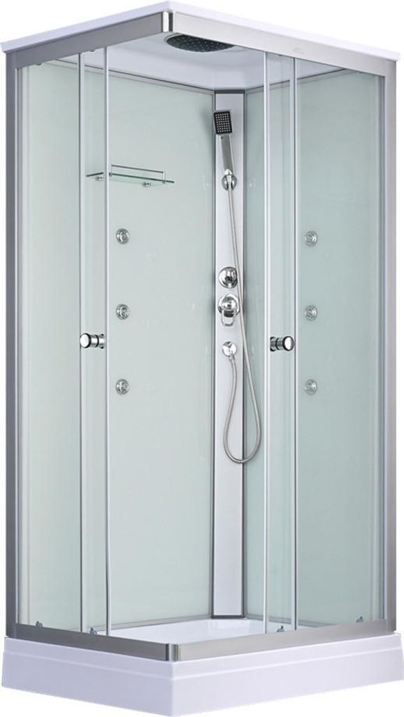 Leziter Quadratische Hydromassage-Duschkabine Valerie 80x120 cm