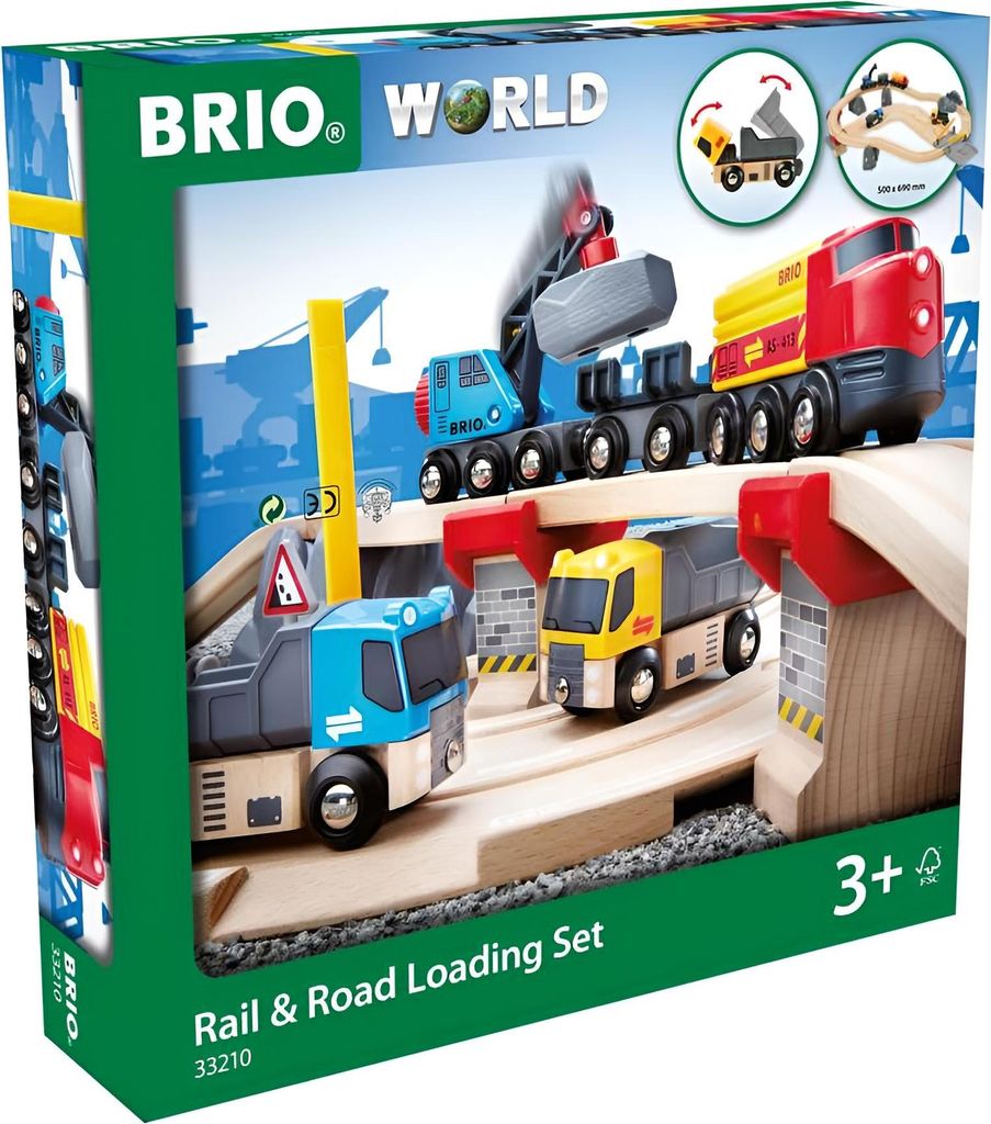 BRIO Steinverlade Set Straßen und Schienen 33210 NEU! Produktbild 
