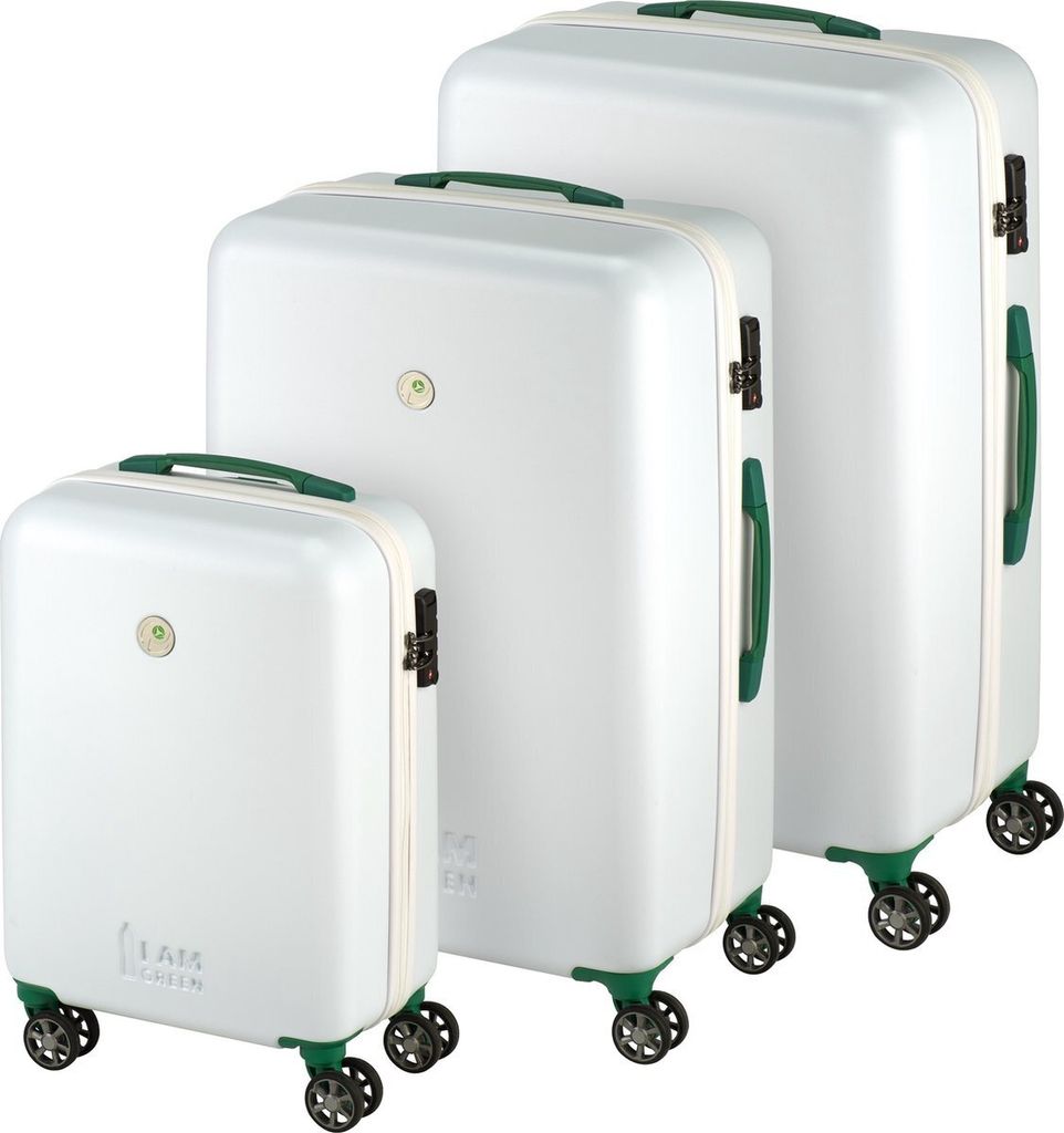 Princess Traveller I'm Green Atlantic - Reisekoffer - Set - Weiß - Dreiteilig