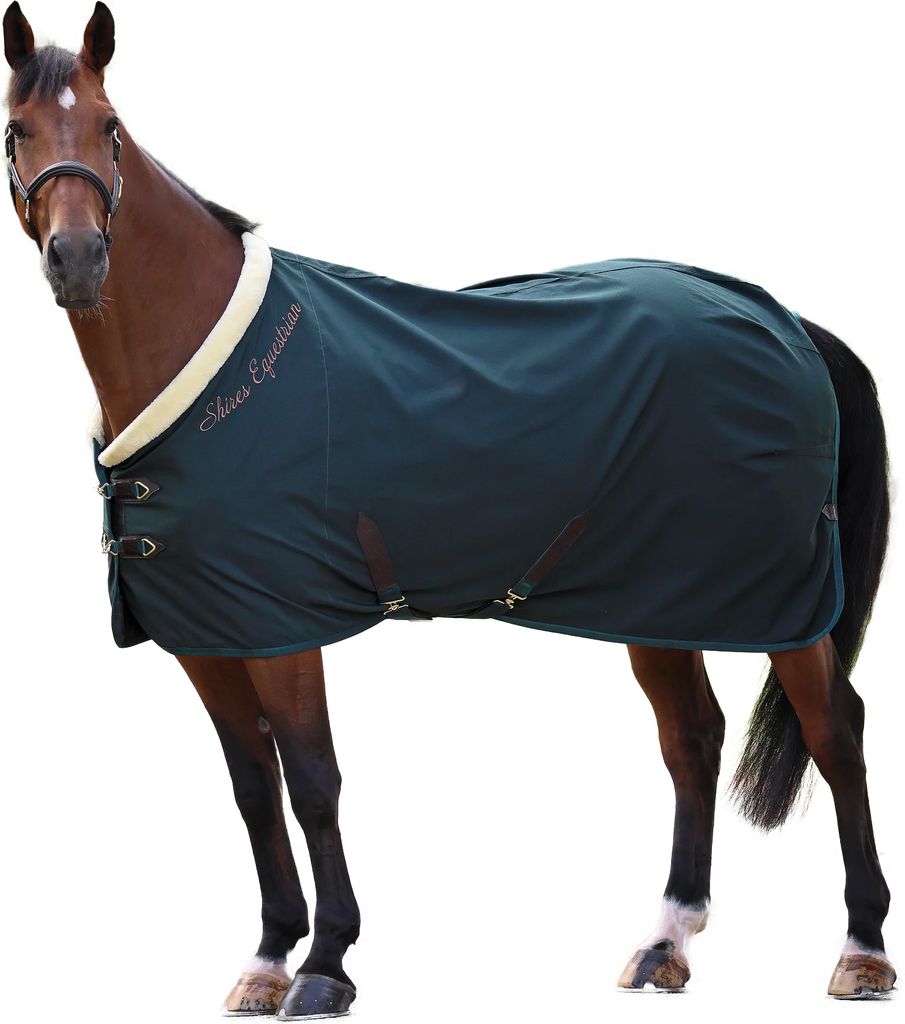 Shires - "Deluxe" Standard Pferde Stalldecke ER1904 (160cm) (Grün)