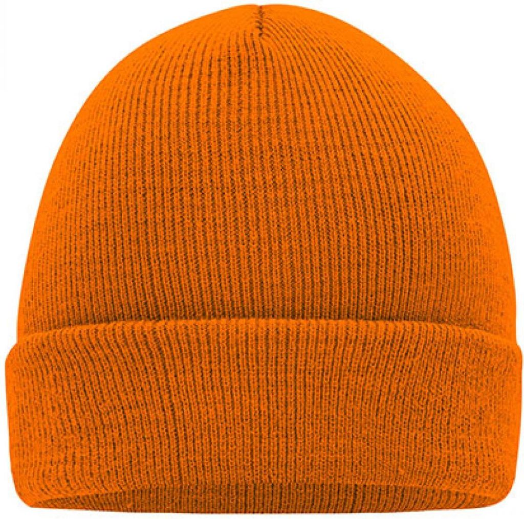 Myrtle Beach MB7500 | Knitted Cap / Doppelt gestrickt - Farbe: Orange - Größe: One Size